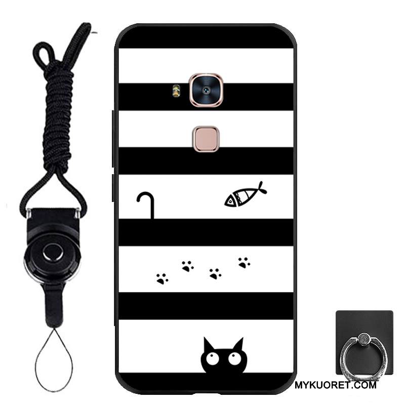 Kuori Huawei G7 Plus Silikoni Trendi Puhelimen Kuoret, Kotelo Huawei G7 Plus Pehmeä Neste Ripustettavat Koristeet Persoonallisuus