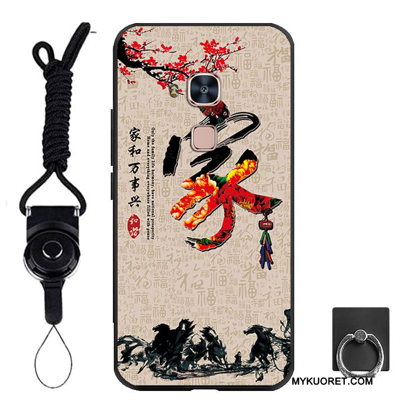 Kuori Huawei G7 Plus Silikoni Trendi Puhelimen Kuoret, Kotelo Huawei G7 Plus Pehmeä Neste Ripustettavat Koristeet Persoonallisuus