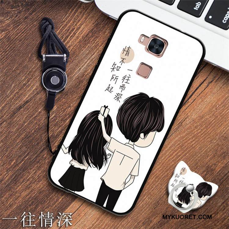 Kuori Huawei G7 Plus Silikoni Valkoinen Puhelimen Kuoret, Kotelo Huawei G7 Plus Pehmeä Neste