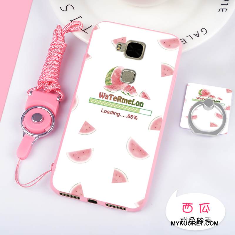 Kuori Huawei G7 Plus Suojaus Ihana Murtumaton, Kotelo Huawei G7 Plus Pehmeä Neste Punainen Puhelimen Kuoret