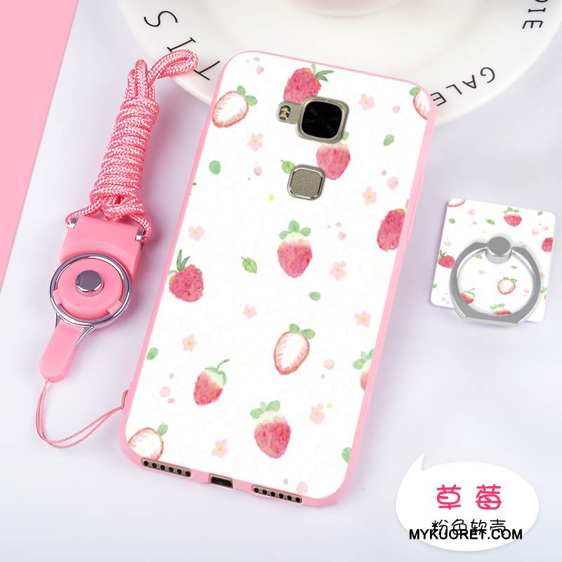 Kuori Huawei G7 Plus Suojaus Ihana Murtumaton, Kotelo Huawei G7 Plus Pehmeä Neste Punainen Puhelimen Kuoret