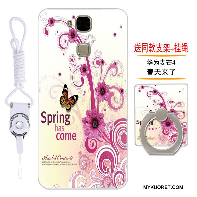 Kuori Huawei G7 Plus Suojaus Murtumaton Violetti, Kotelo Huawei G7 Plus Pehmeä Neste Trendi Puhelimen Kuoret