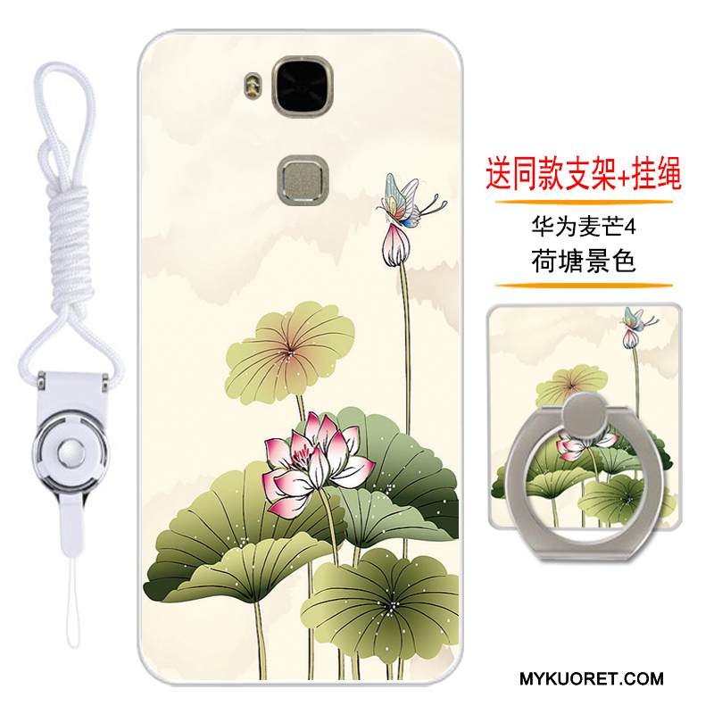 Kuori Huawei G7 Plus Suojaus Murtumaton Violetti, Kotelo Huawei G7 Plus Pehmeä Neste Trendi Puhelimen Kuoret