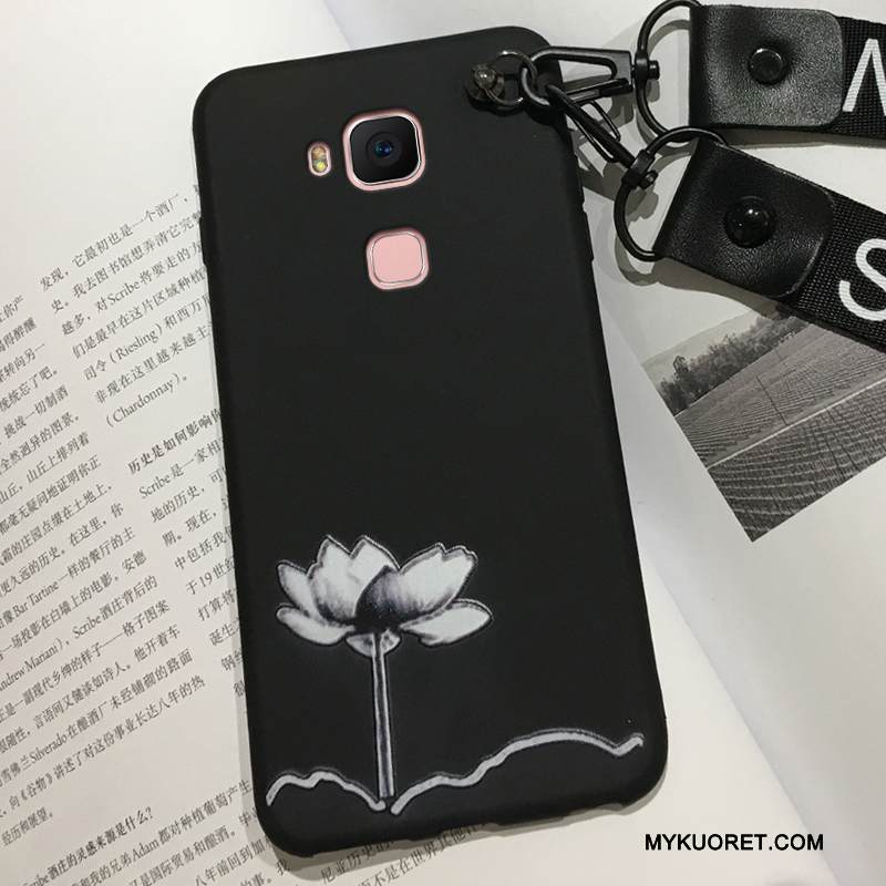 Kuori Huawei G7 Plus Suojaus Pesty Suede Murtumaton, Kotelo Huawei G7 Plus Pehmeä Neste Punainen Ohut