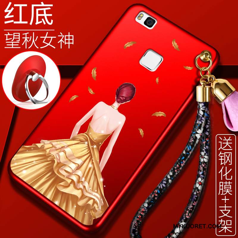 Kuori Huawei G9 Lite Laukut Trendi Murtumaton, Kotelo Huawei G9 Lite Pehmeä Neste Punainen Nuoret