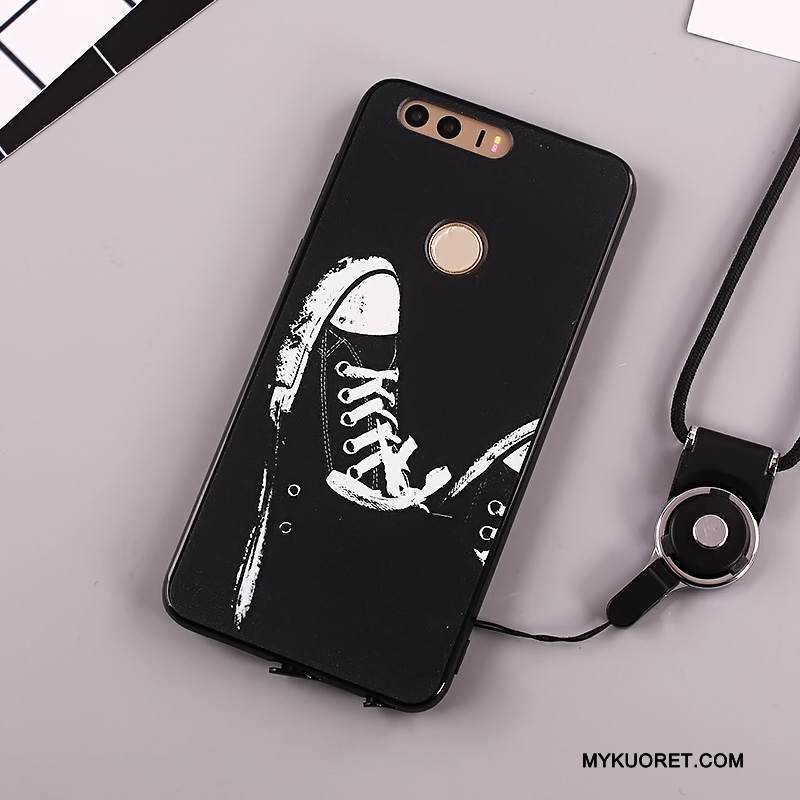 Kuori Huawei G9 Lite Maalaus Musta Ripustettavat Koristeet, Kotelo Huawei G9 Lite Silikoni Nuoret Puhelimen Kuoret