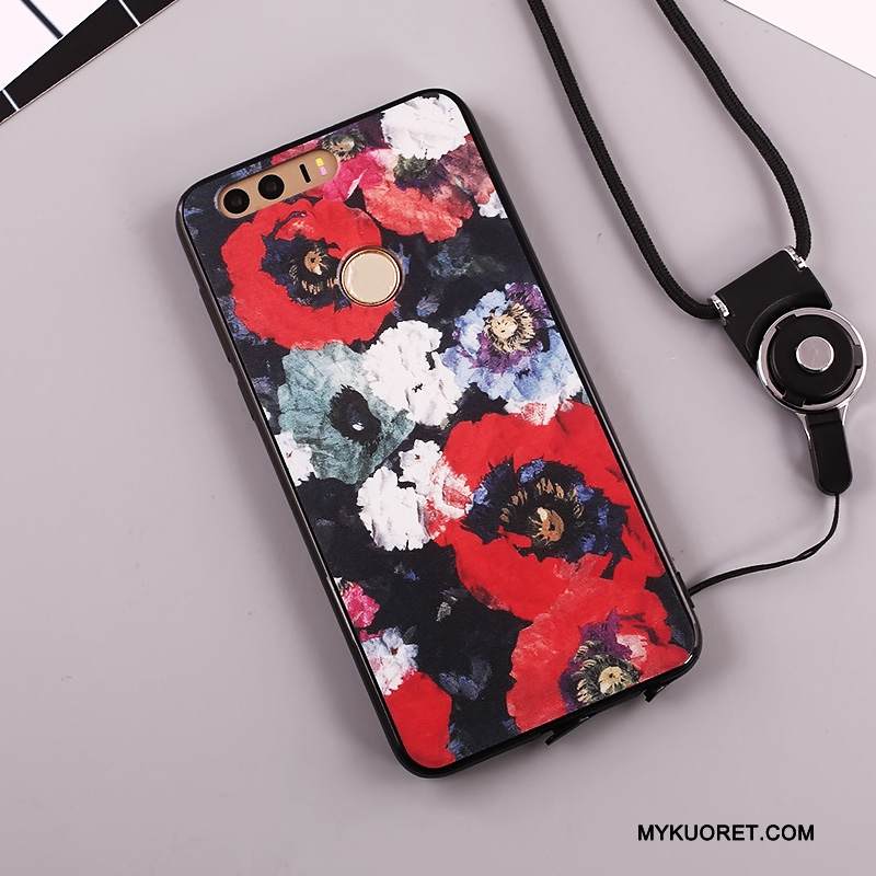 Kuori Huawei G9 Lite Maalaus Musta Ripustettavat Koristeet, Kotelo Huawei G9 Lite Silikoni Nuoret Puhelimen Kuoret