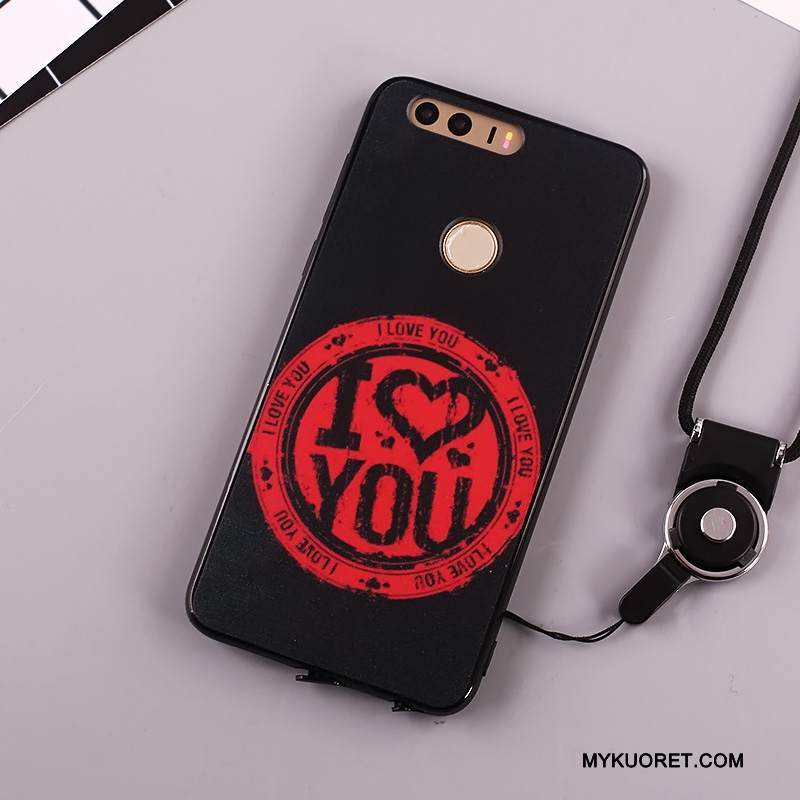 Kuori Huawei G9 Lite Maalaus Musta Ripustettavat Koristeet, Kotelo Huawei G9 Lite Silikoni Nuoret Puhelimen Kuoret