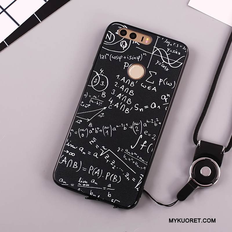 Kuori Huawei G9 Lite Maalaus Musta Ripustettavat Koristeet, Kotelo Huawei G9 Lite Silikoni Nuoret Puhelimen Kuoret