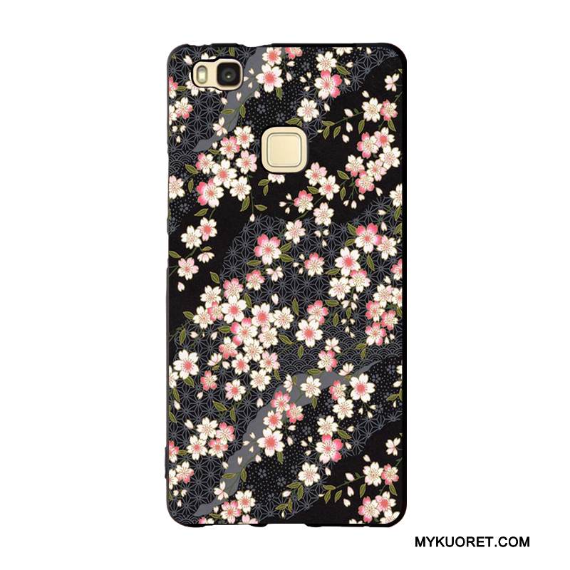 Kuori Huawei G9 Lite Tuki Nuoret Puhelimen Kuoret, Kotelo Huawei G9 Lite Silikoni Musta