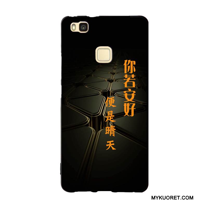 Kuori Huawei G9 Lite Tuki Nuoret Puhelimen Kuoret, Kotelo Huawei G9 Lite Silikoni Musta