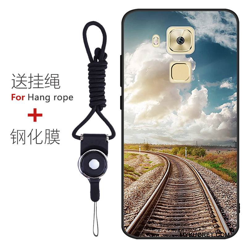 Kuori Huawei G9 Plus Laukut Pesty Suede Puhelimen Kuoret, Kotelo Huawei G9 Plus Pehmeä Neste Murtumaton Punainen