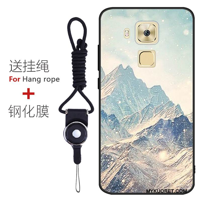 Kuori Huawei G9 Plus Laukut Pesty Suede Puhelimen Kuoret, Kotelo Huawei G9 Plus Pehmeä Neste Murtumaton Punainen