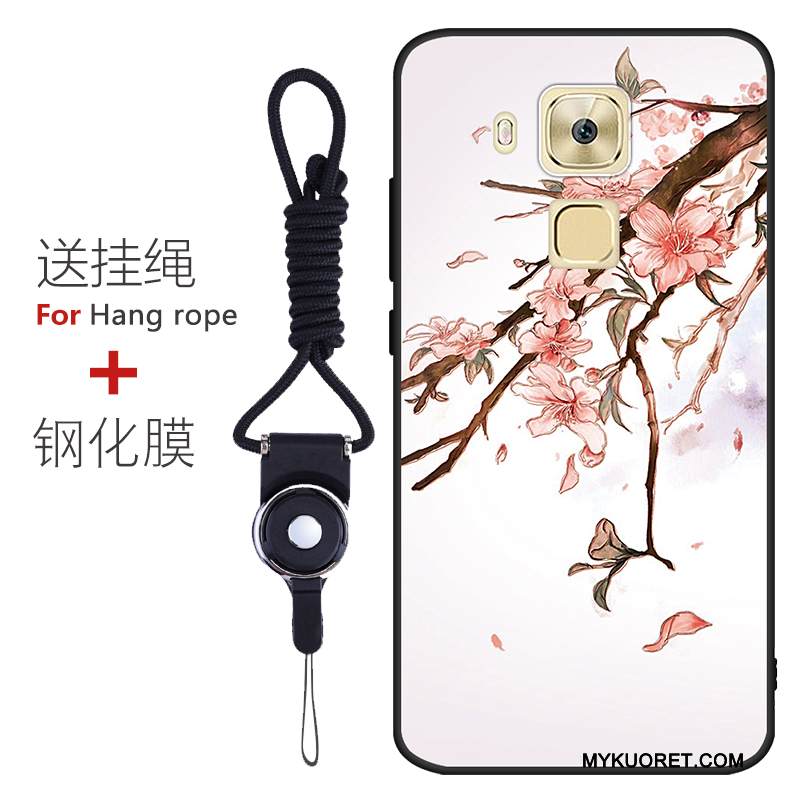 Kuori Huawei G9 Plus Laukut Pesty Suede Puhelimen Kuoret, Kotelo Huawei G9 Plus Pehmeä Neste Murtumaton Punainen