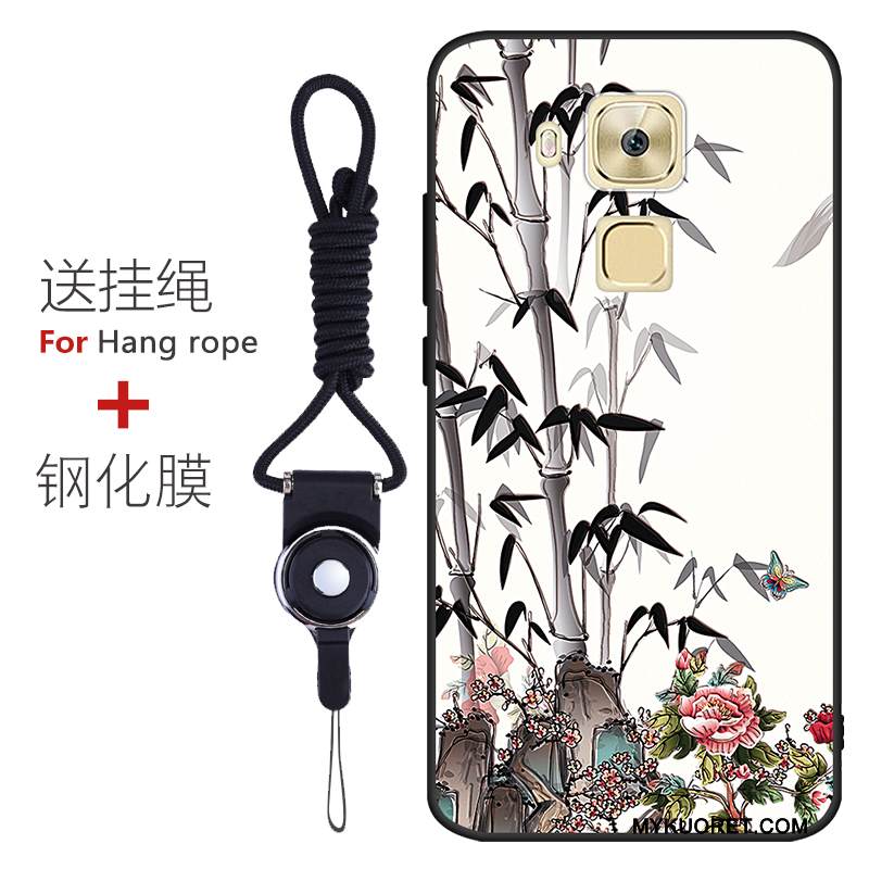 Kuori Huawei G9 Plus Laukut Pesty Suede Puhelimen Kuoret, Kotelo Huawei G9 Plus Pehmeä Neste Murtumaton Punainen