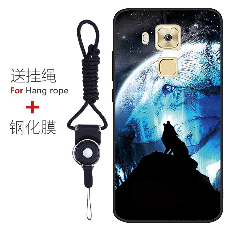 Kuori Huawei G9 Plus Laukut Pesty Suede Puhelimen Kuoret, Kotelo Huawei G9 Plus Pehmeä Neste Murtumaton Punainen