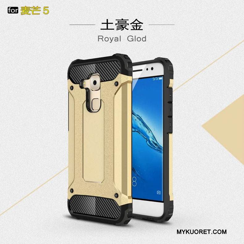 Kuori Huawei G9 Plus Laukut Puhelimen Kuoret Kolme Puolustusta, Kotelo Huawei G9 Plus Suojaus Kulta Suupaltti