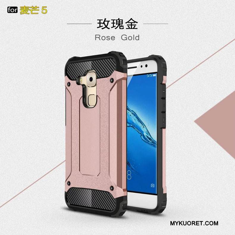 Kuori Huawei G9 Plus Laukut Puhelimen Kuoret Kolme Puolustusta, Kotelo Huawei G9 Plus Suojaus Kulta Suupaltti