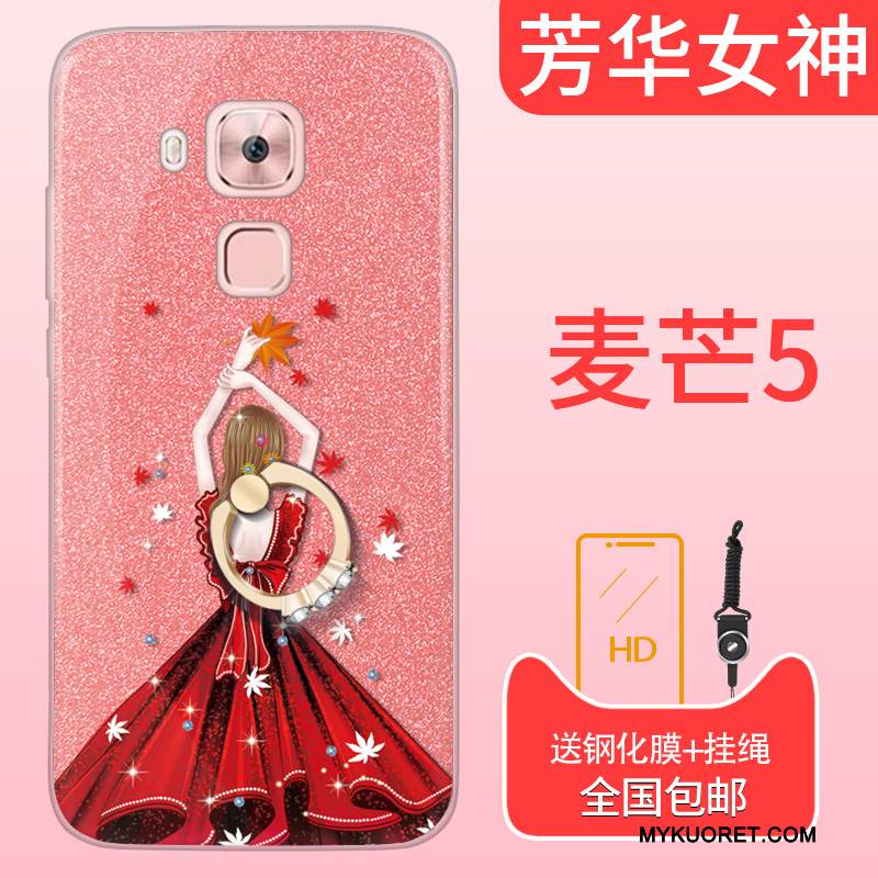 Kuori Huawei G9 Plus Laukut Puhelimen Kuoret Trendi, Kotelo Huawei G9 Plus Silikoni Murtumaton Punainen