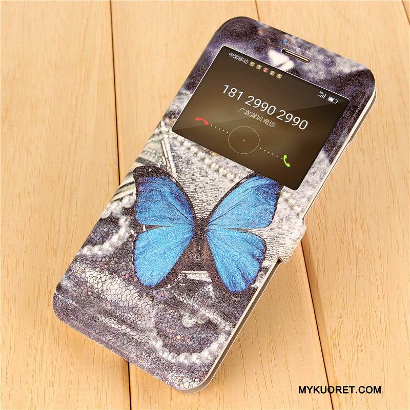 Kuori Huawei G9 Plus Luova Puhelimen Kuoret Violetti, Kotelo Huawei G9 Plus Nahka Ihana Murtumaton