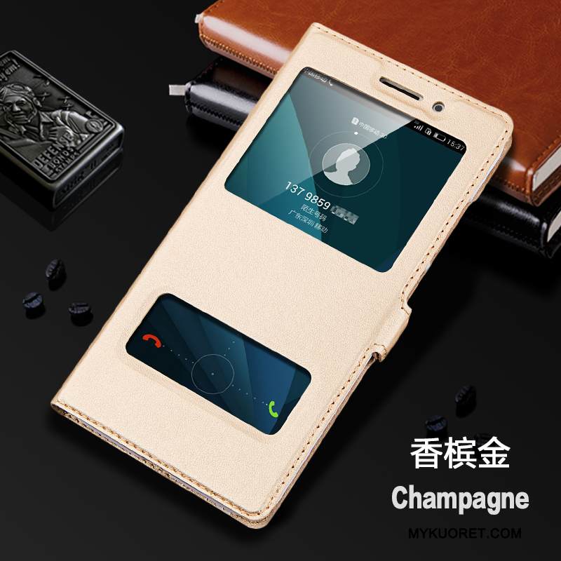 Kuori Huawei G9 Plus Nahka Kulta Puhelimen Kuoret, Kotelo Huawei G9 Plus Kuoret