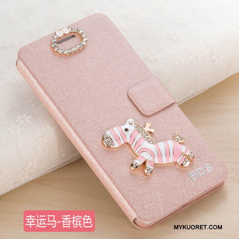 Kuori Huawei G9 Plus Nahka Puhelimen Kuoret Murtumaton, Kotelo Huawei G9 Plus Kuoret Punainen Trendi