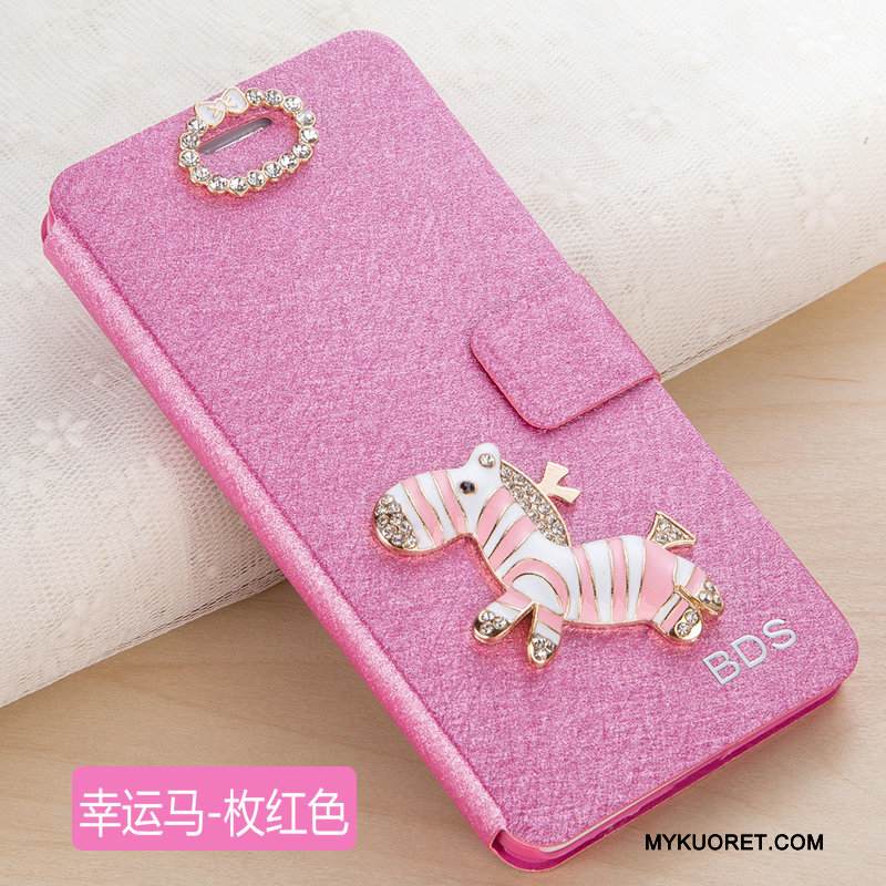 Kuori Huawei G9 Plus Nahka Puhelimen Kuoret Murtumaton, Kotelo Huawei G9 Plus Kuoret Punainen Trendi