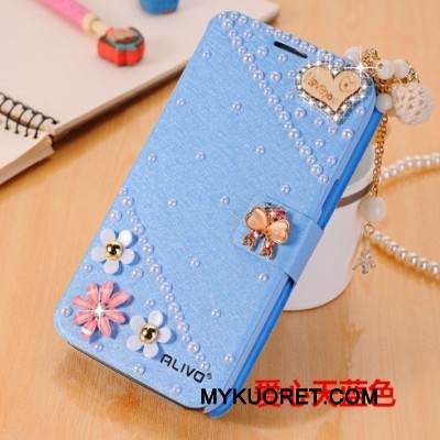 Kuori Huawei G9 Plus Nahka Puhelimen Kuoret Murtumaton, Kotelo Huawei G9 Plus Suojaus Vaaleansininen