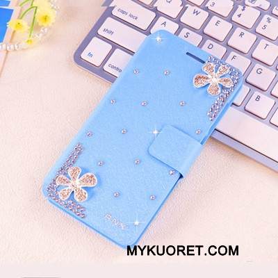 Kuori Huawei G9 Plus Nahka Puhelimen Kuoret Murtumaton, Kotelo Huawei G9 Plus Suojaus Vaaleansininen