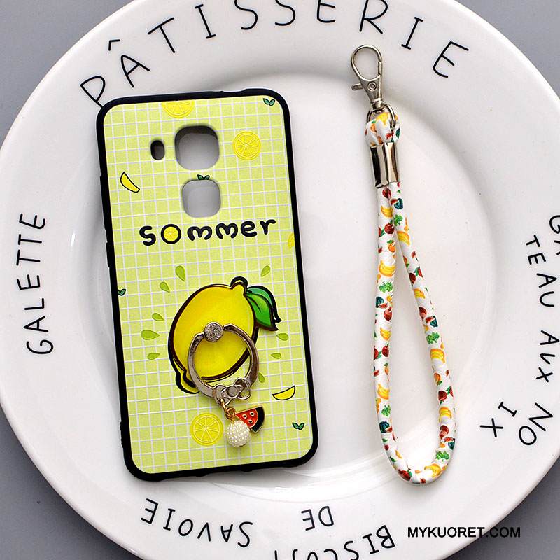 Kuori Huawei G9 Plus Sarjakuva Puhelimen Kuoret Vihreä, Kotelo Huawei G9 Plus Silikoni Murtumaton