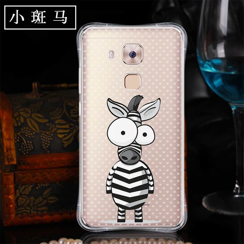 Kuori Huawei G9 Plus Silikoni Murtumaton Puhelimen Kuoret, Kotelo Huawei G9 Plus Pehmeä Neste Suupaltti Läpinäkyvä