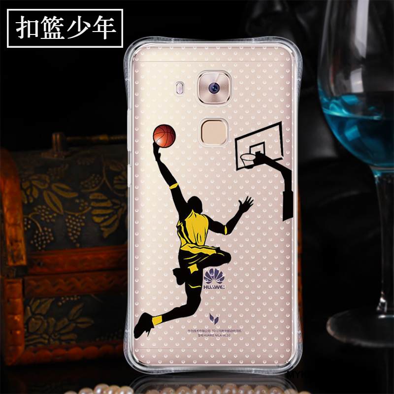 Kuori Huawei G9 Plus Silikoni Murtumaton Puhelimen Kuoret, Kotelo Huawei G9 Plus Pehmeä Neste Suupaltti Läpinäkyvä