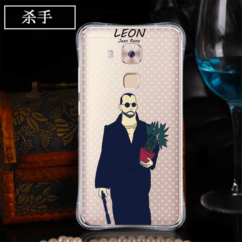 Kuori Huawei G9 Plus Silikoni Murtumaton Puhelimen Kuoret, Kotelo Huawei G9 Plus Pehmeä Neste Suupaltti Läpinäkyvä