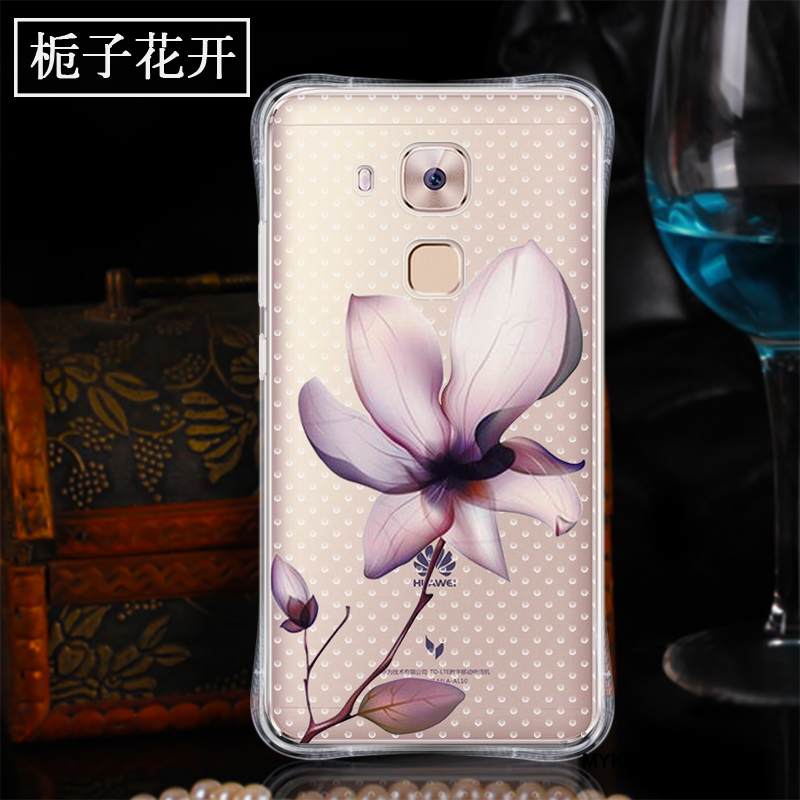 Kuori Huawei G9 Plus Silikoni Murtumaton Puhelimen Kuoret, Kotelo Huawei G9 Plus Pehmeä Neste Suupaltti Läpinäkyvä