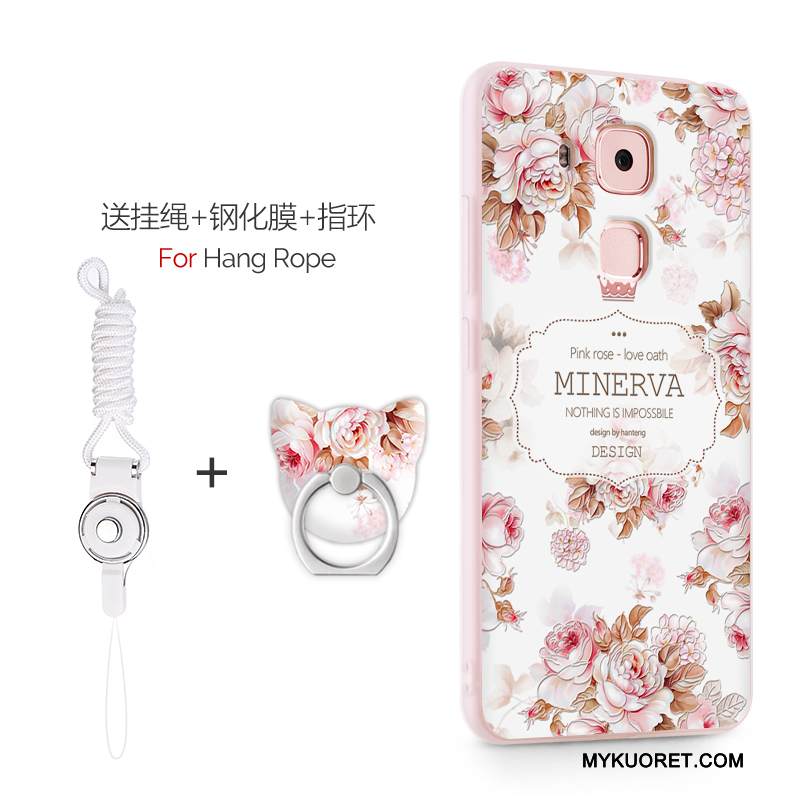 Kuori Huawei G9 Plus Silikoni Pesty Suede Vaalean, Kotelo Huawei G9 Plus Suojaus Trendi Violetti