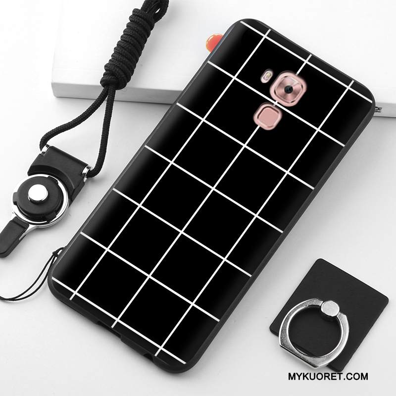 Kuori Huawei G9 Plus Silikoni Puhelimen Kuoret Valkoinen, Kotelo Huawei G9 Plus Suojaus Musta Murtumaton