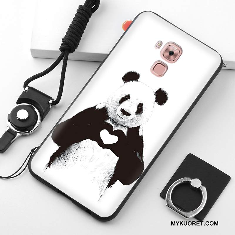 Kuori Huawei G9 Plus Silikoni Puhelimen Kuoret Valkoinen, Kotelo Huawei G9 Plus Suojaus Musta Murtumaton