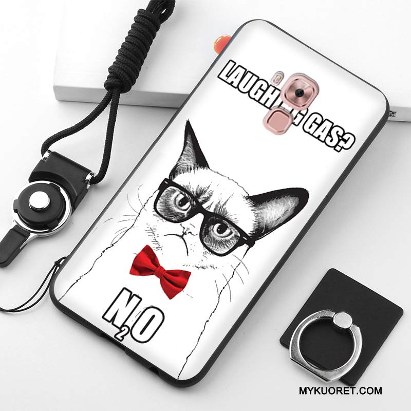 Kuori Huawei G9 Plus Silikoni Puhelimen Kuoret Valkoinen, Kotelo Huawei G9 Plus Suojaus Musta Murtumaton