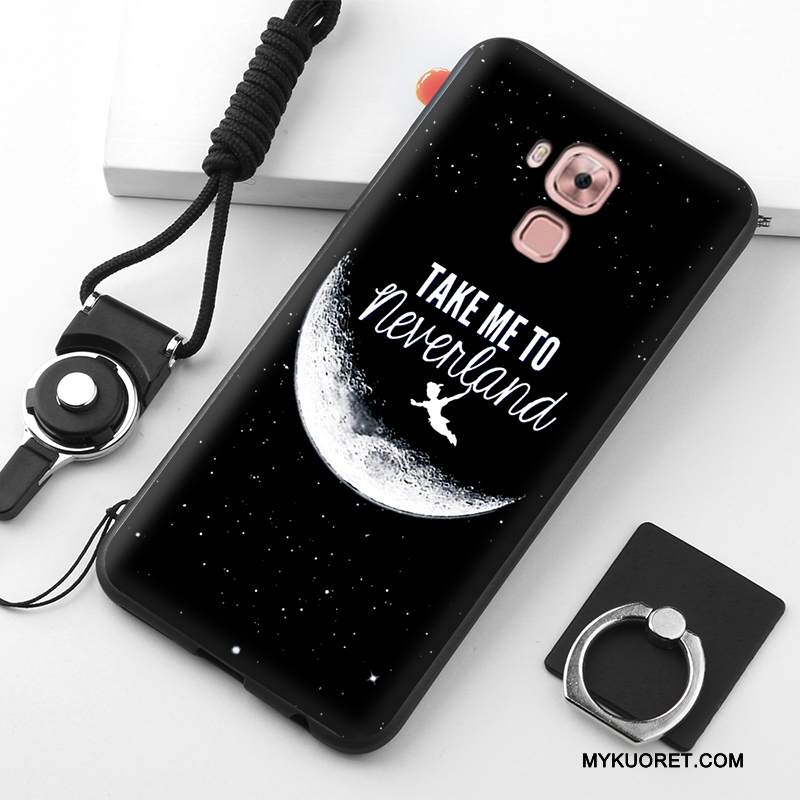 Kuori Huawei G9 Plus Silikoni Puhelimen Kuoret Valkoinen, Kotelo Huawei G9 Plus Suojaus Musta Murtumaton