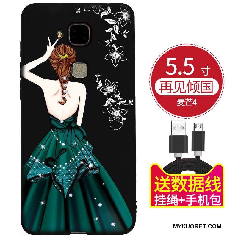 Kuori Huawei G9 Plus Silikoni Punainen Musta, Kotelo Huawei G9 Plus Pehmeä Neste Trendi Persoonallisuus