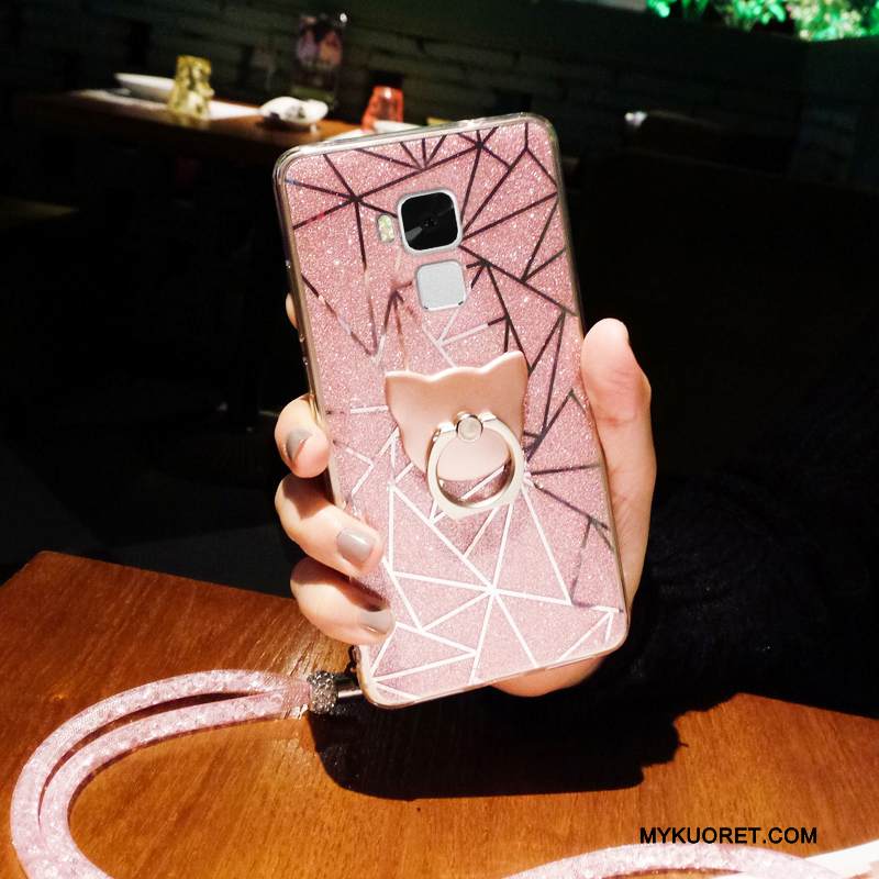 Kuori Huawei G9 Plus Silikoni Violetti Puhelimen Kuoret, Kotelo Huawei G9 Plus Suojaus Murtumaton