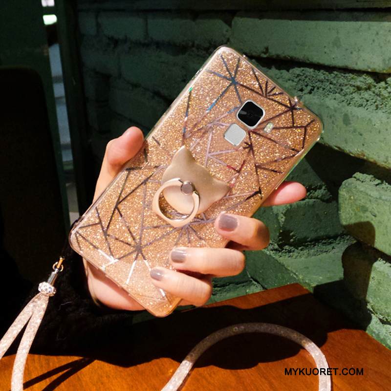 Kuori Huawei G9 Plus Silikoni Violetti Puhelimen Kuoret, Kotelo Huawei G9 Plus Suojaus Murtumaton