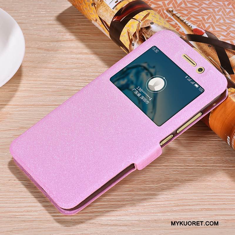 Kuori Huawei G9 Plus Suojaus Kulta Säppi, Kotelo Huawei G9 Plus Nahka Yksinkertainen