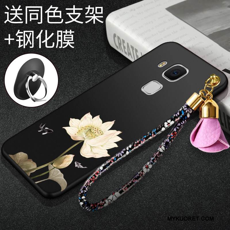 Kuori Huawei G9 Plus Suojaus Puhelimen Kuoret Pesty Suede, Kotelo Huawei G9 Plus Luova Trendi Punainen