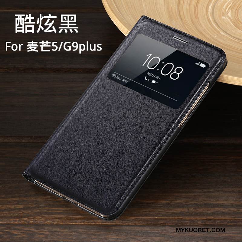 Kuori Huawei G9 Plus Suojaus Puhelimen Kuoret Pu, Kotelo Huawei G9 Plus Nahka Punainen