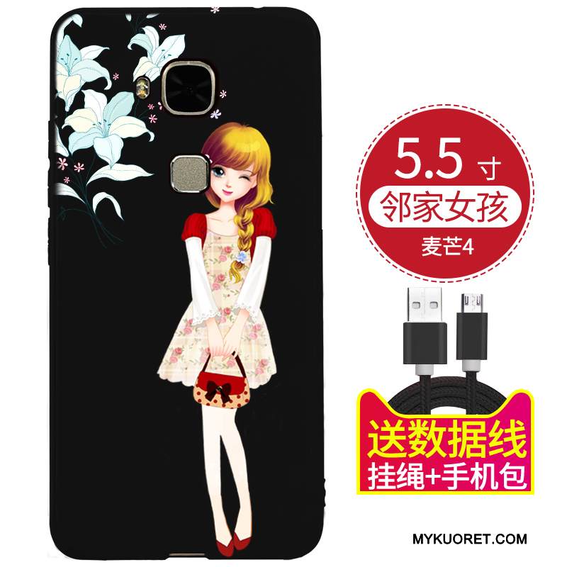 Kuori Huawei G9 Plus Suojaus Puhelimen Kuoret Punainen, Kotelo Huawei G9 Plus Pehmeä Neste Trendi Persoonallisuus