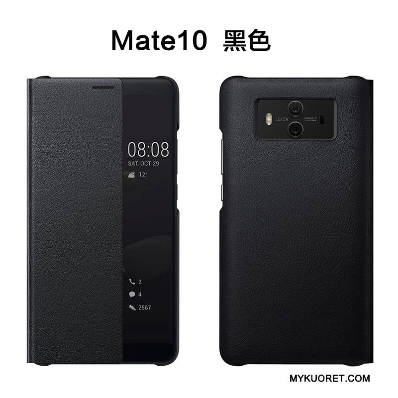 Kuori Huawei Mate 10 Kuoret Puhelimen Kuoret Kulta, Kotelo Huawei Mate 10 Nahka Murtumaton