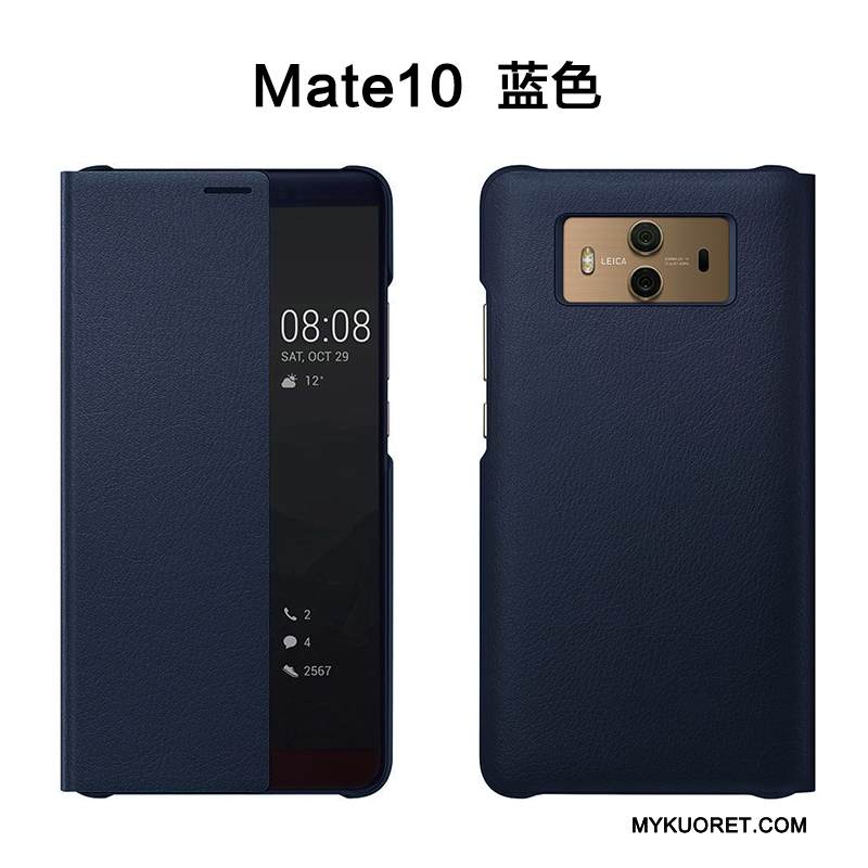 Kuori Huawei Mate 10 Kuoret Puhelimen Kuoret Kulta, Kotelo Huawei Mate 10 Nahka Murtumaton