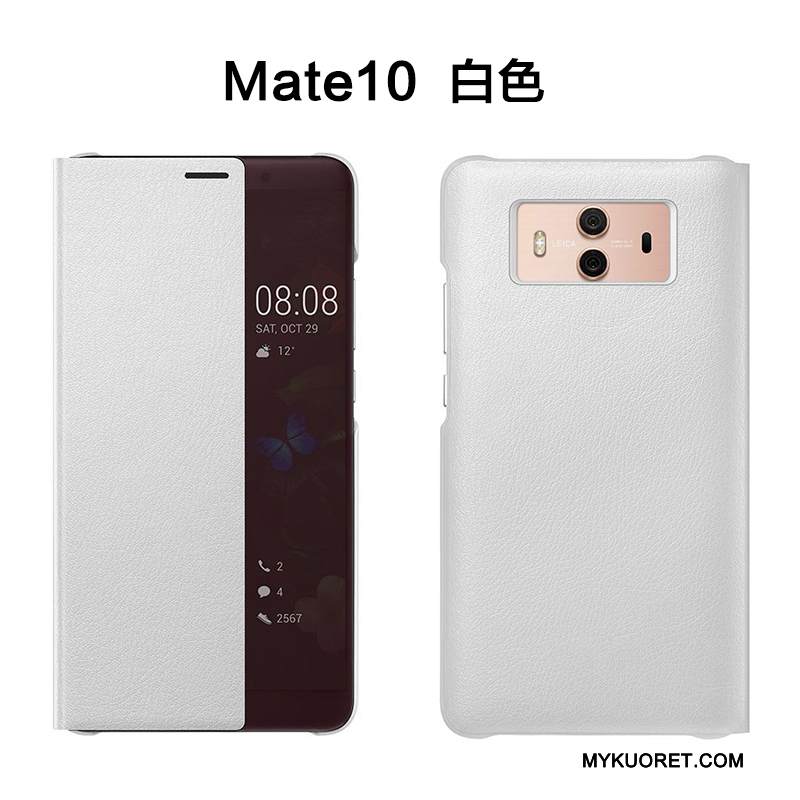Kuori Huawei Mate 10 Kuoret Puhelimen Kuoret Kulta, Kotelo Huawei Mate 10 Nahka Murtumaton