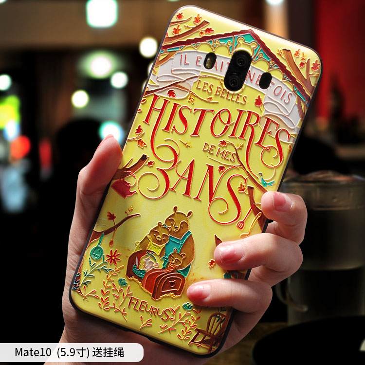 Kuori Huawei Mate 10 Laukut Ihana Murtumaton, Kotelo Huawei Mate 10 Monivärinen Puhelimen Kuoret Trendi